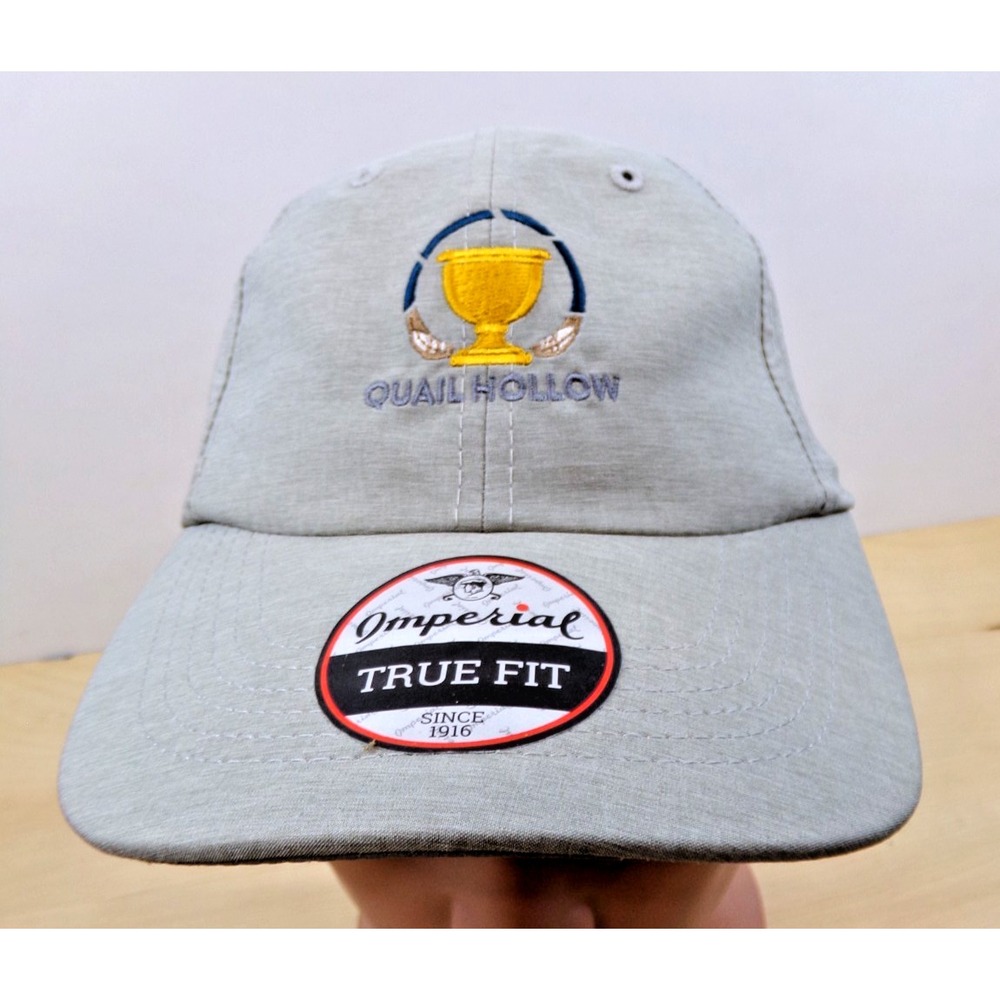 Imperial Golf Cap Hat Quail Hollow Presidents Cup‎ Ally Gray Adjustable New
